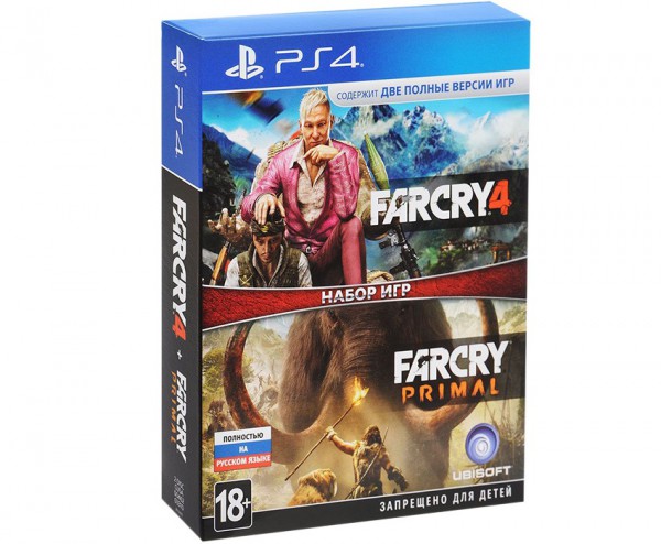 Комплект для PS4 Far Cry 4,  Far Cry Primal [PS4, русская версия]